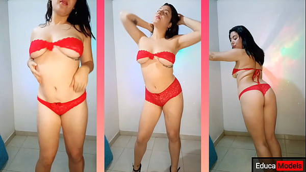 LAUXNOW STRIPTEASE TEASING YOU PERFECT TITS DANCING HEELS